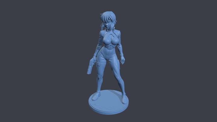 Motoko dark suite 3D Model