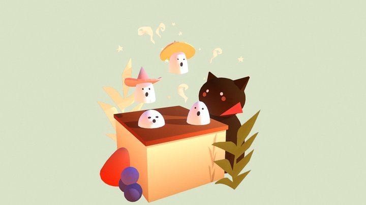 Yummy Halloween 3D Model