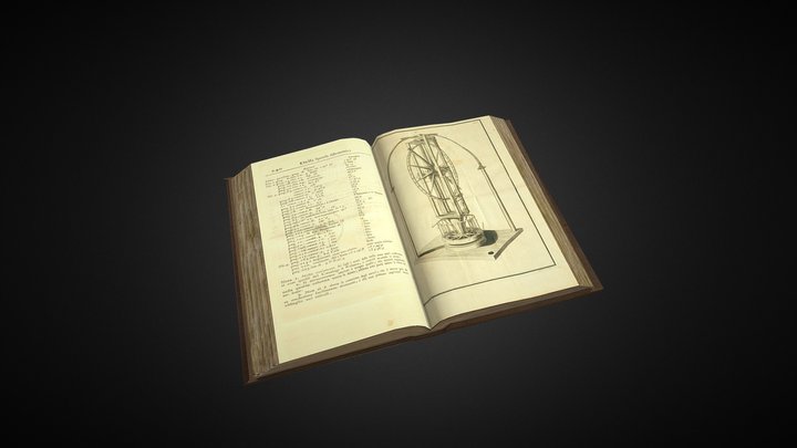 G.Piazzi's book "Della specola astronomica d..." 3D Model
