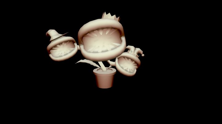 Cerberus Piranha Plant- CT4012 3D Model