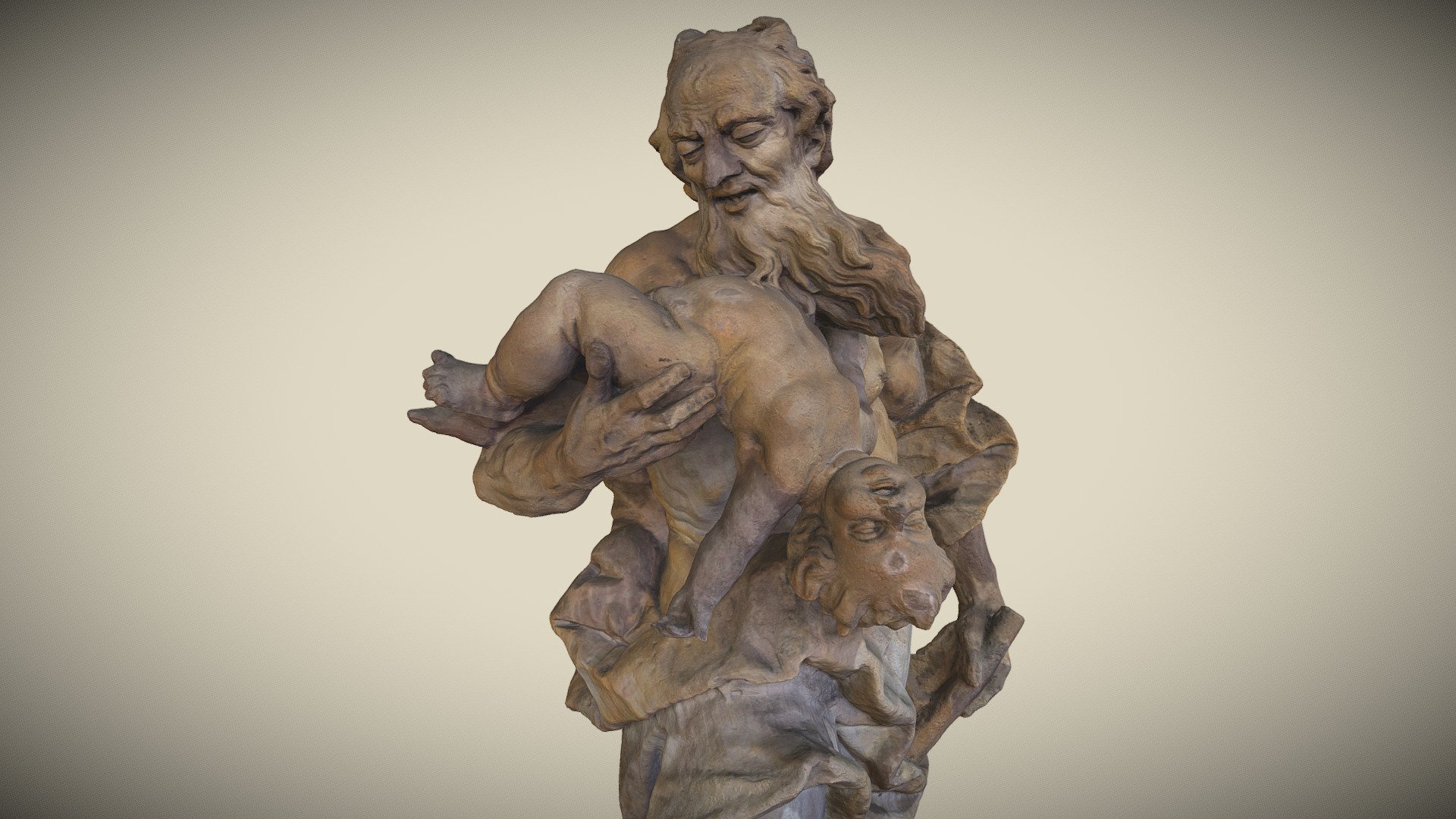 Saturn as god of destiny 3D model by netgis [6aadc05] Sketchfab