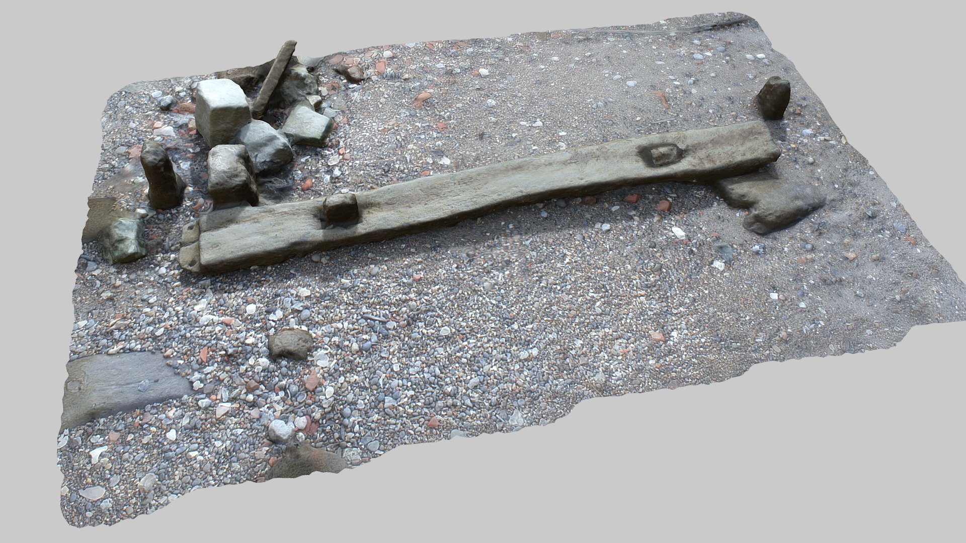 Base Plate Of Tudor Jetty At Greenwich