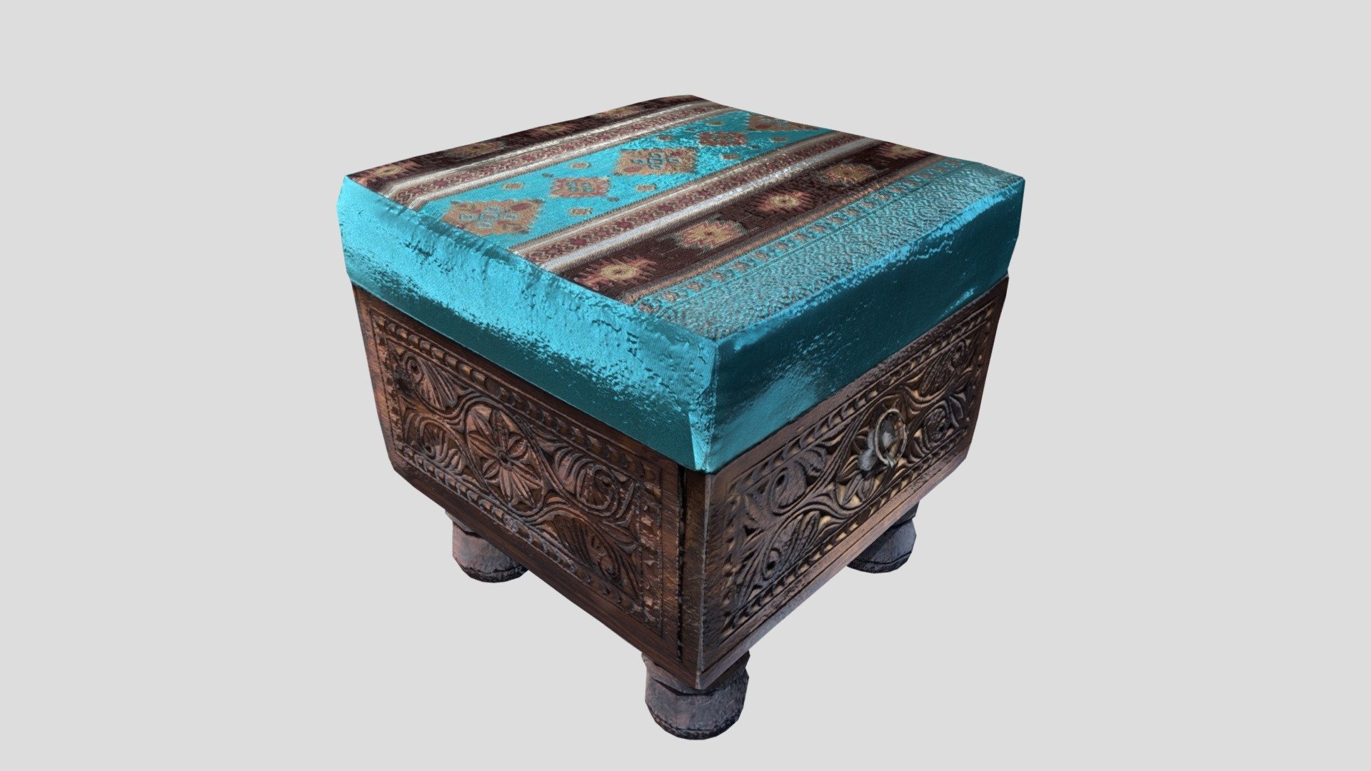 Torqoise Stool RSPP - Download Free 3D model by rehman.rafiq [6aae622 ...