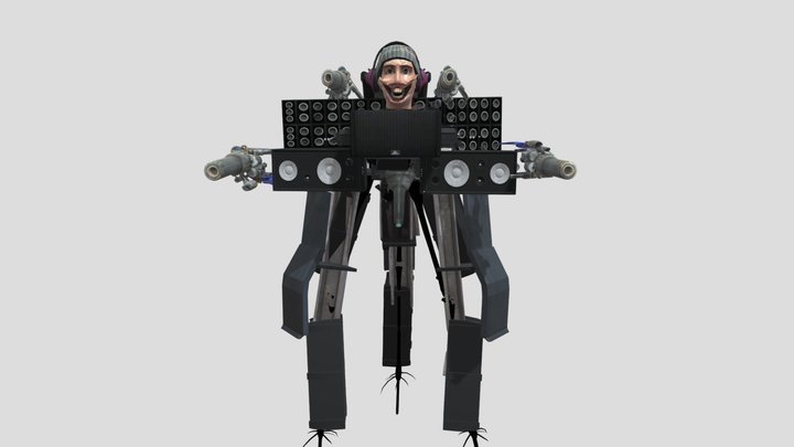 Dj Skibidi Toilet 3D Model