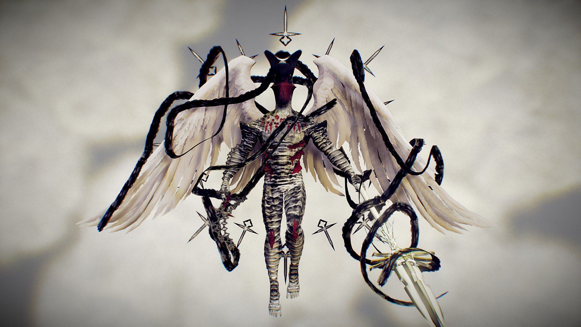 FALLEN ANGEL - 3D model by Federico Ferretti (@federicoferretti01