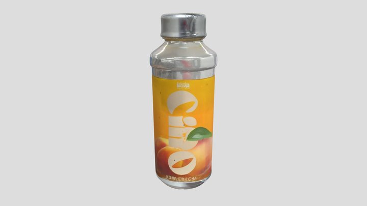 Kombucha Bottle 3D Model