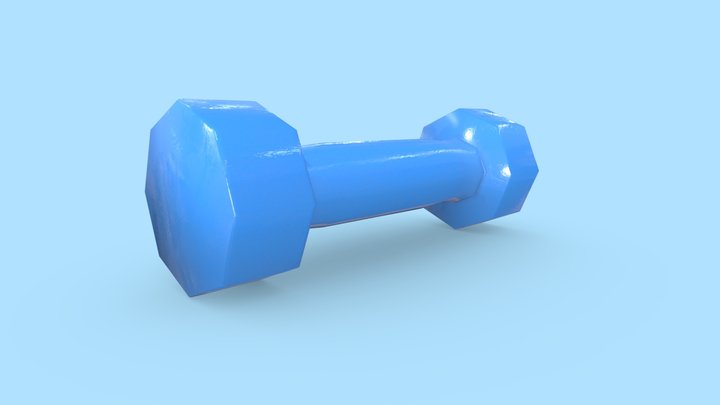 Vinyl dumbbell 3D Model