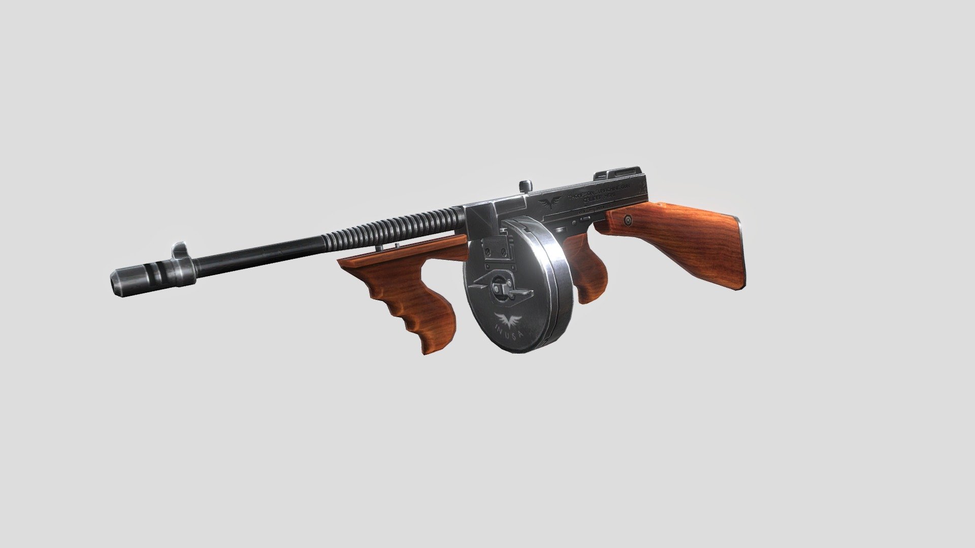 Thomson Gun - Download Free 3D model by Long Nguyễn (@LongNguyen89 ...