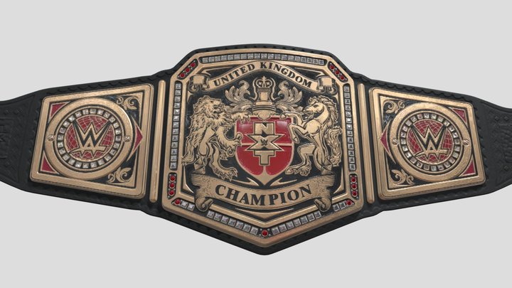 WWE - NXT UNITED KINGDOM CHAMPION BELT – Kostenloses 3D-Modell STL