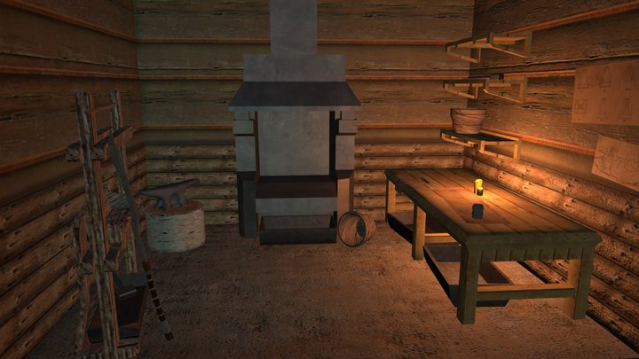 3D Modeling Final: Blacksmith's Shop 3D Model