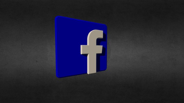 Facebook logo 3D Model