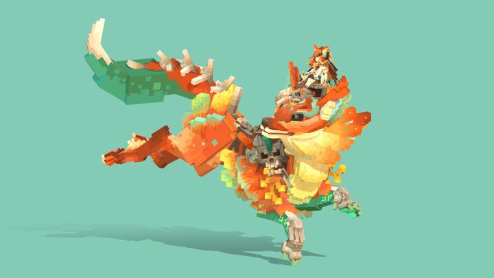 Bone fox warlock 3D Model