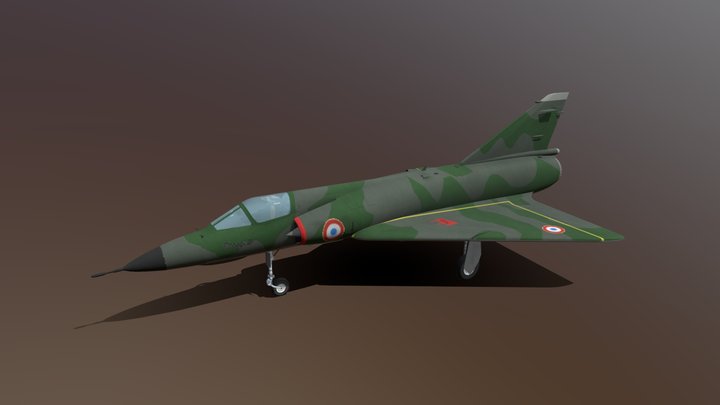 Mirage IIIE – Modello 3D gratuito STL