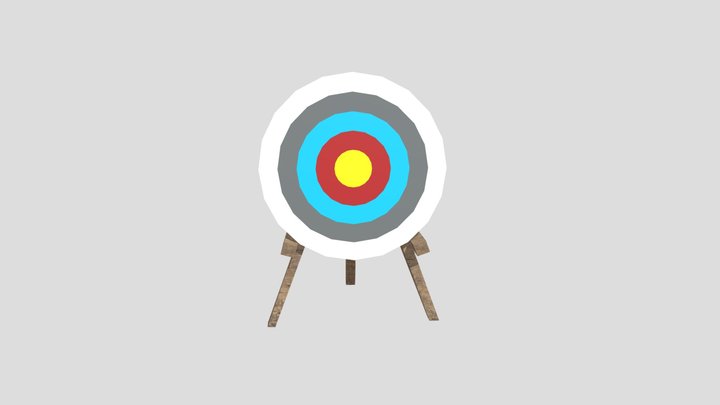 Archery Range Target 3D Model