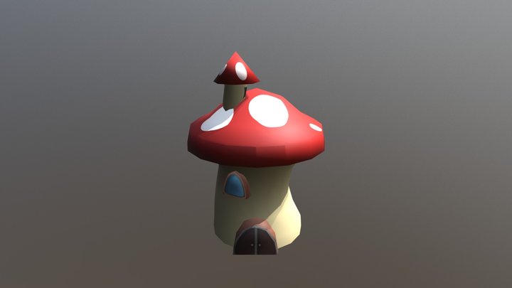 Mushroom House 3D Model
