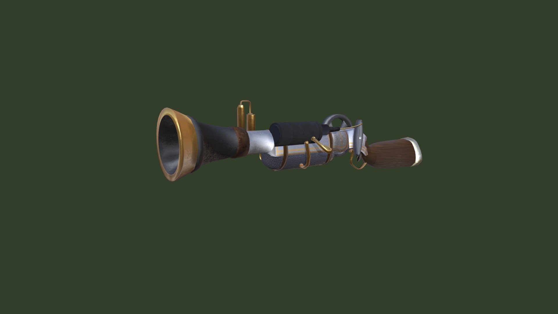 Steampunk Shotgun - 3D model by NovaJetx [6ab9c51] - Sketchfab