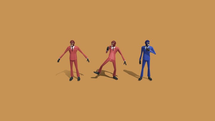 LowPoly_Spy_TF2 3D Model
