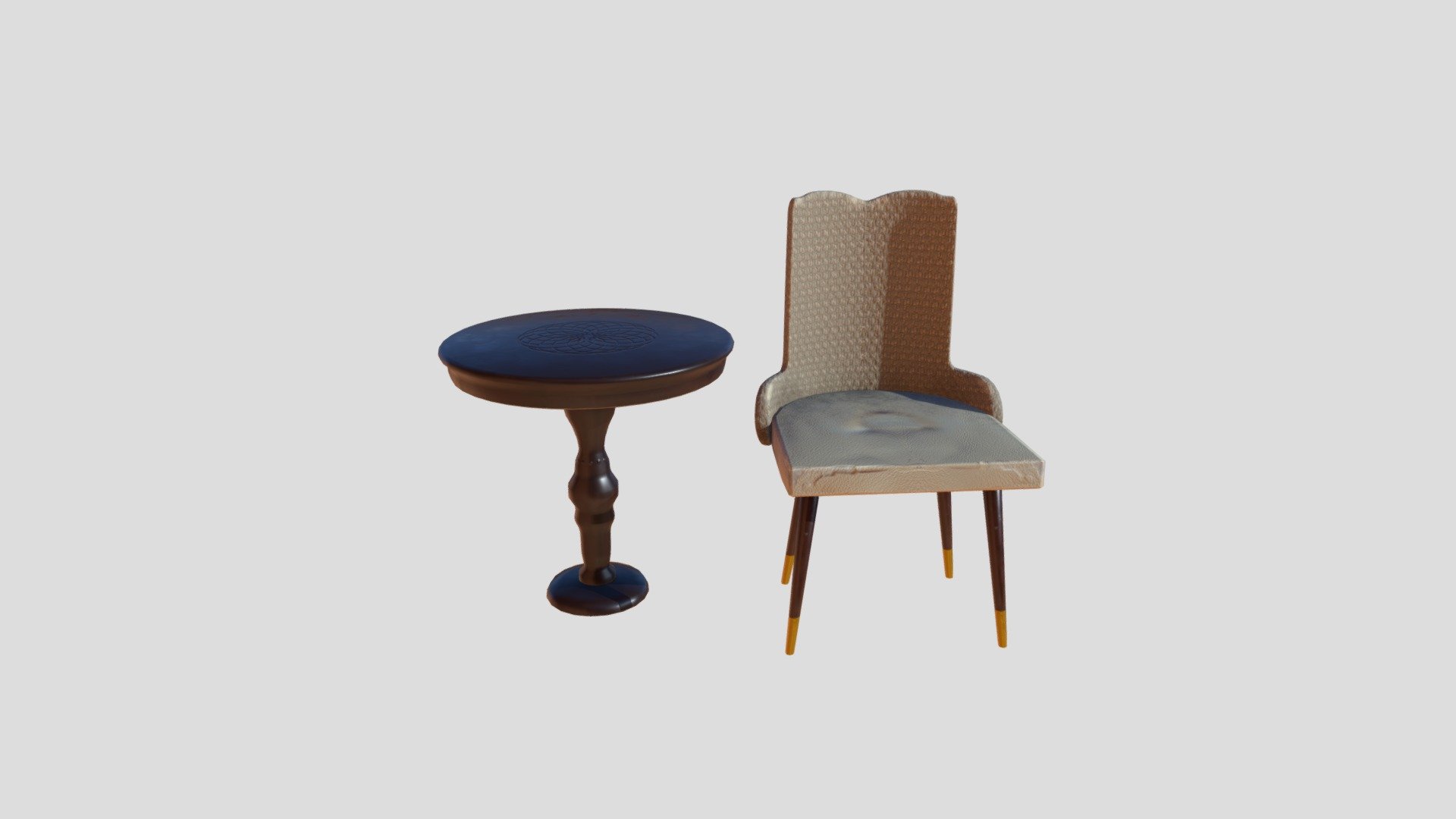 Table and chair