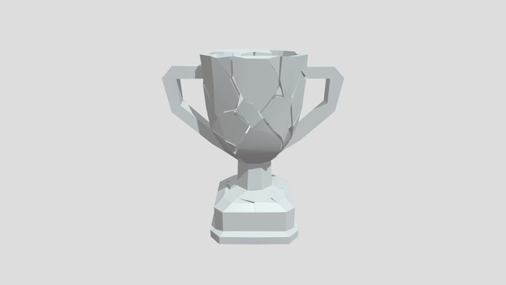Broken yellow trophy
