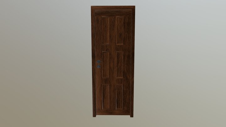 Wooden door 3D Model