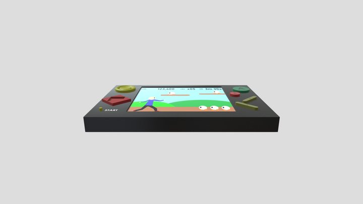 Handheld Video Game Console 3D Model