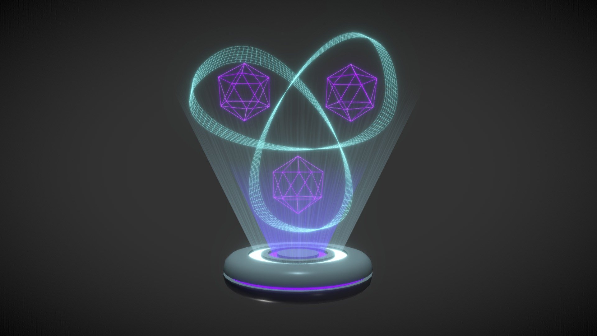 Looking Glass Trefoil Knot — Sketchfab embed 3D viewer