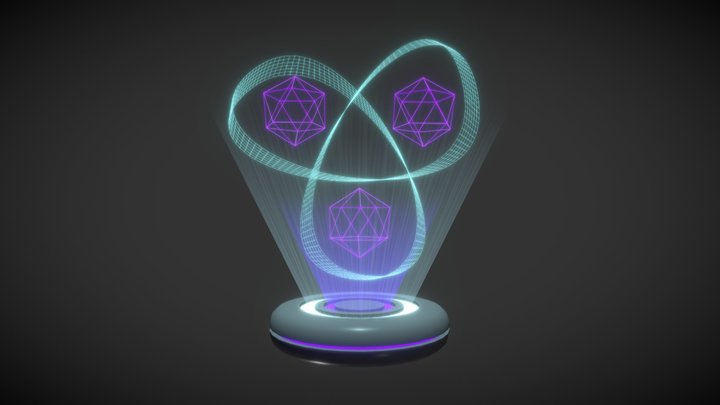 Looking Glass Trefoil Knot 3D Model
