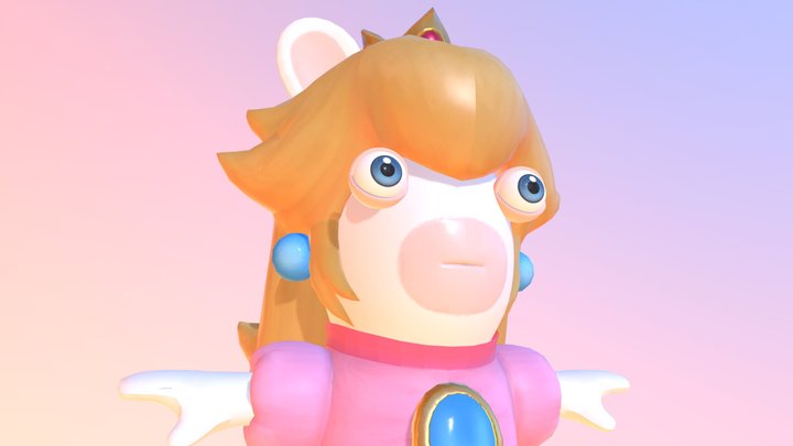 Mario + Rabbids sparks of Hope Rabbid Peach 3D Model