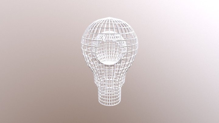 Lamp wire frame 3D Model