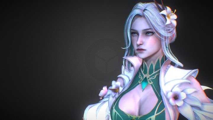 CUTE GIRL 3D MODEL 3D Model