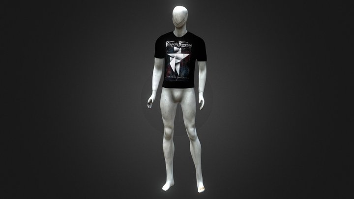 3D T-Shirt presentation for Reaper's Revenge 3D Model