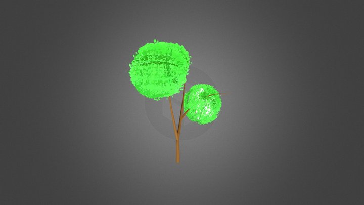 Stylized Tree lowpoly 3D Model
