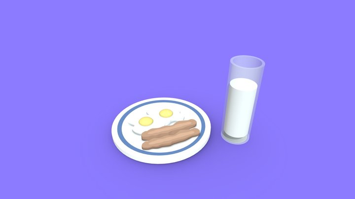 Wholesome Breakfast 3D Model