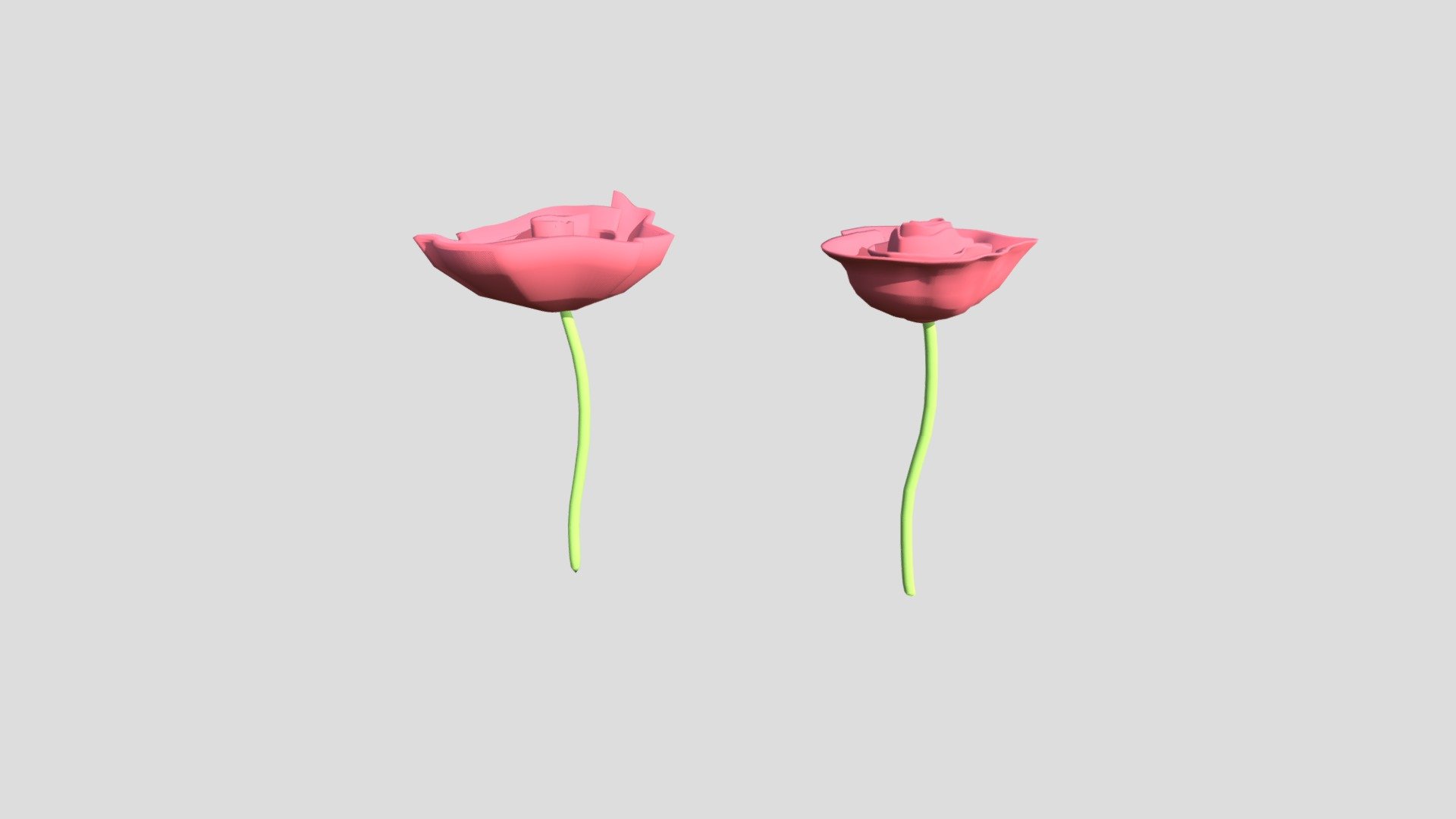 Pink Flower Model - Download Free 3D model by Maria de Fatima ...