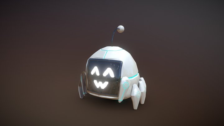 Cute spider robot 3D Model