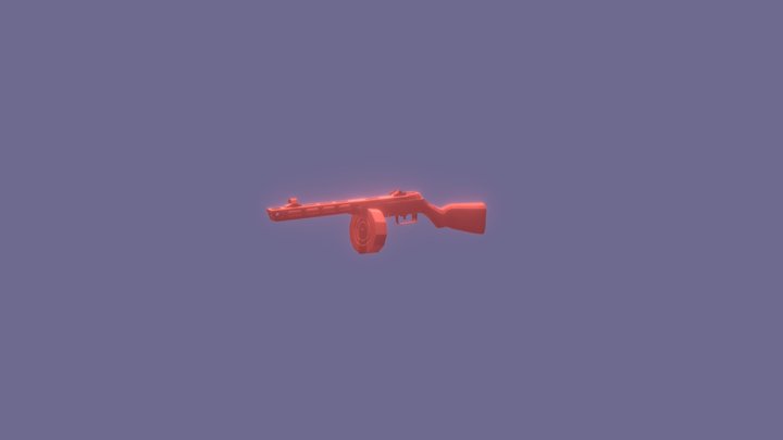 ППШ 41,2 3D Model