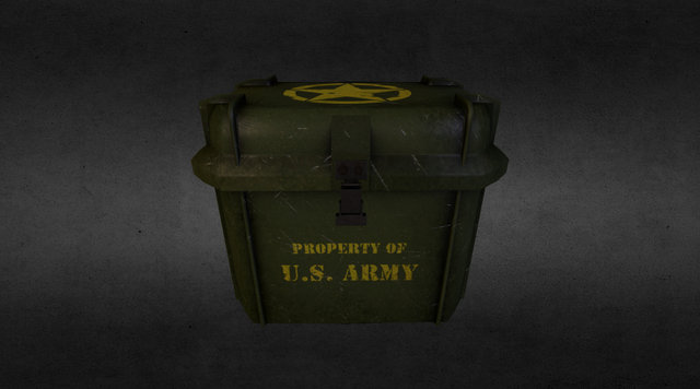 Army Crate 3D Model