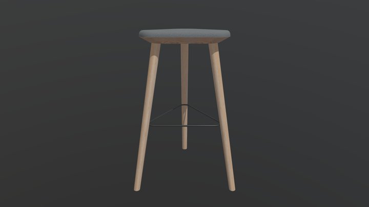 Bar Stool 3D Model