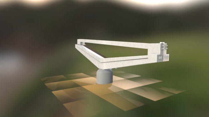 V Pier Model With Animation 3D Model