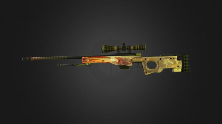 AWP Dragon Lore - 3D model by csgodrop.org (@redriv.games) [6ac83f9 ...