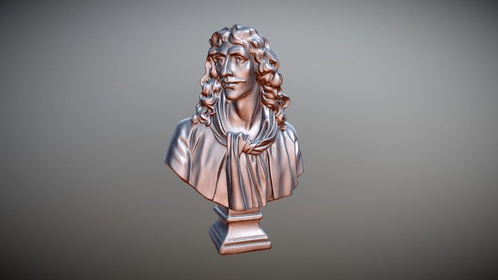 莫里哀雕像 3D Model