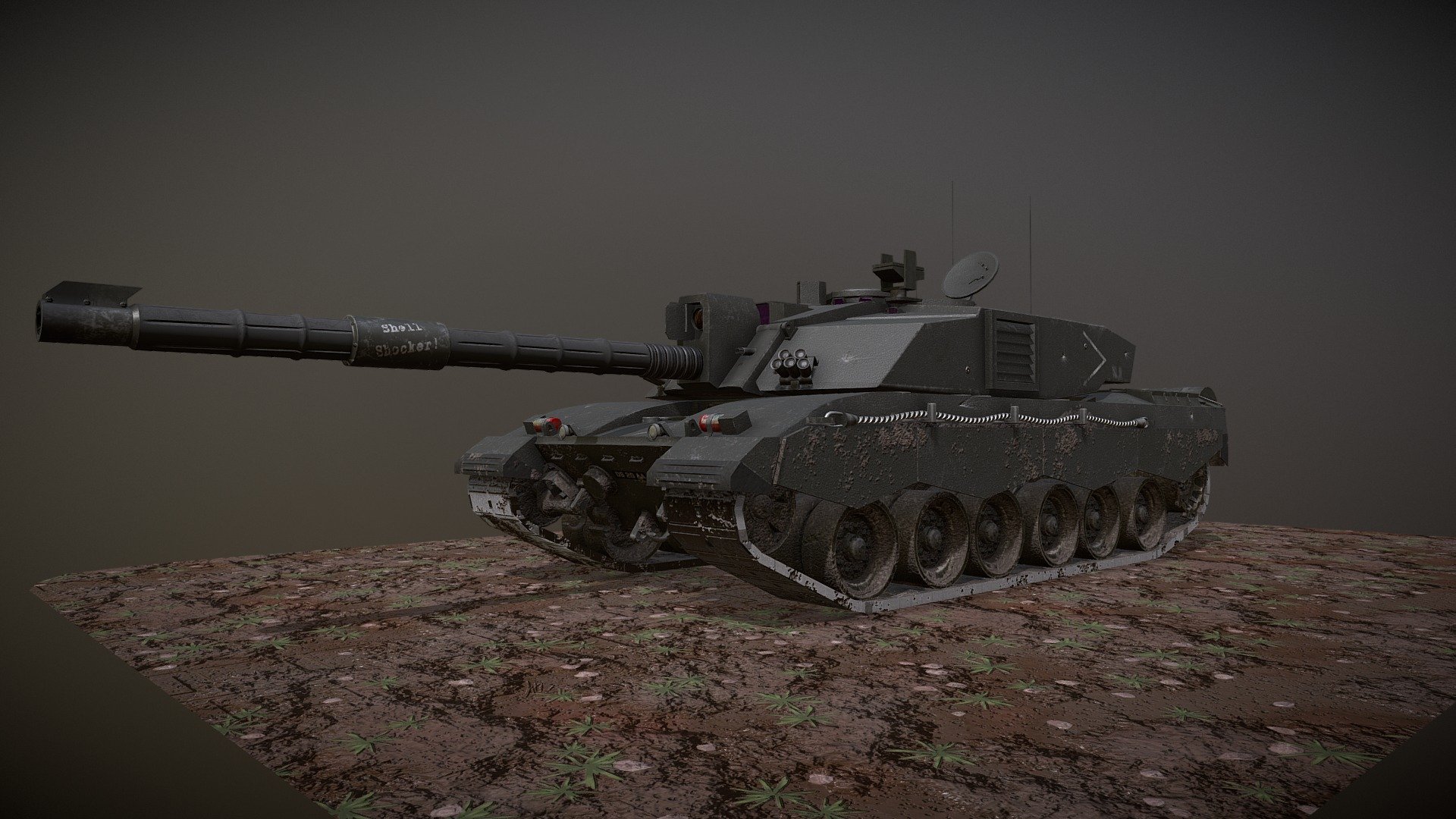 Challenger 2 Tank By Liam Davies - 3D model by LiamDavies (@LiamDavies)  [6ac95d1]