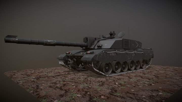 Challenger 2 Tank By Liam Davies 3D Model