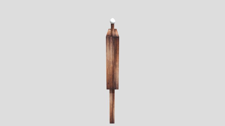 Wooden billboard 3D Model
