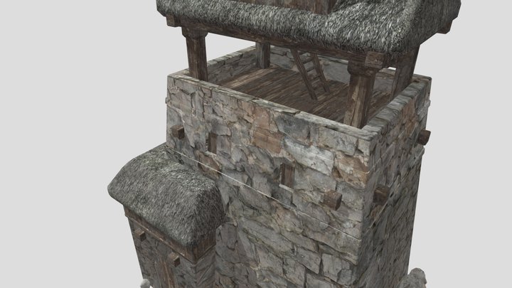 Village_tower 3D Model