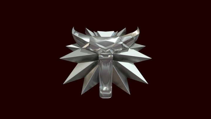Witcher Medallion 3D Model