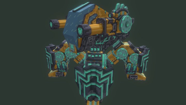 Bumblbee V1 Mech [Low-poly] 3D Model
