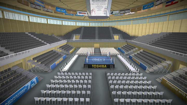 Boxing Arena 3D Model