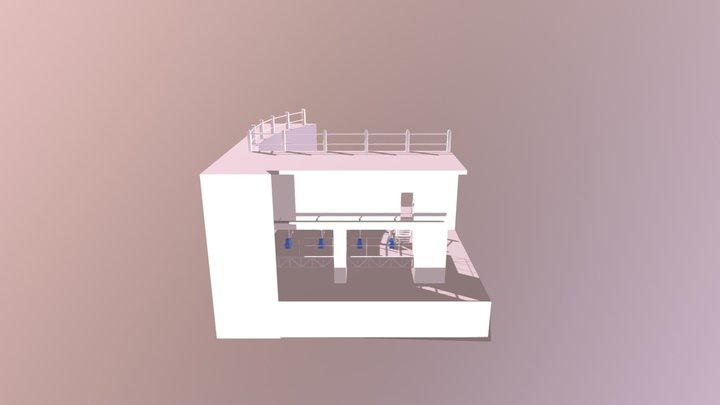 plataforma abanico 3D Model