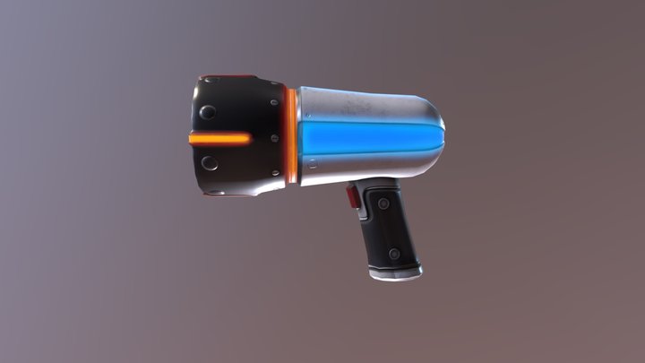 Sci-Fi Blaster 3D Model